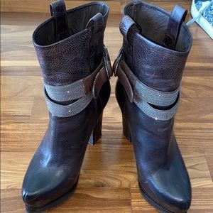 Brunello Cucinelli Monilli Brown Platform Boots